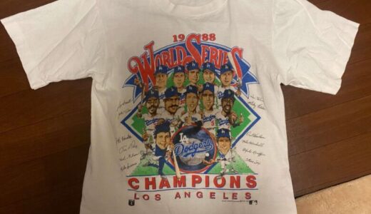 1988年ロサンゼルス・ドジャース優勝記念Tシャツ ― FRUIT OF THE LOOM製USAヴィンテージ